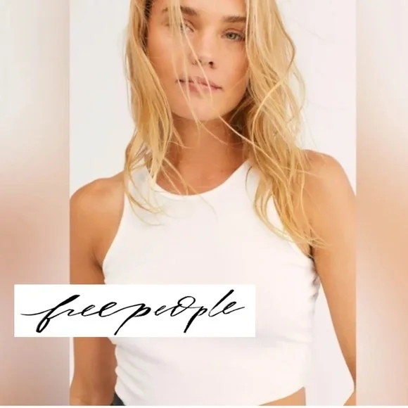 NEW Free People Intimately White muscle tank, XS/S GD1093 - Picture 1 of 3
